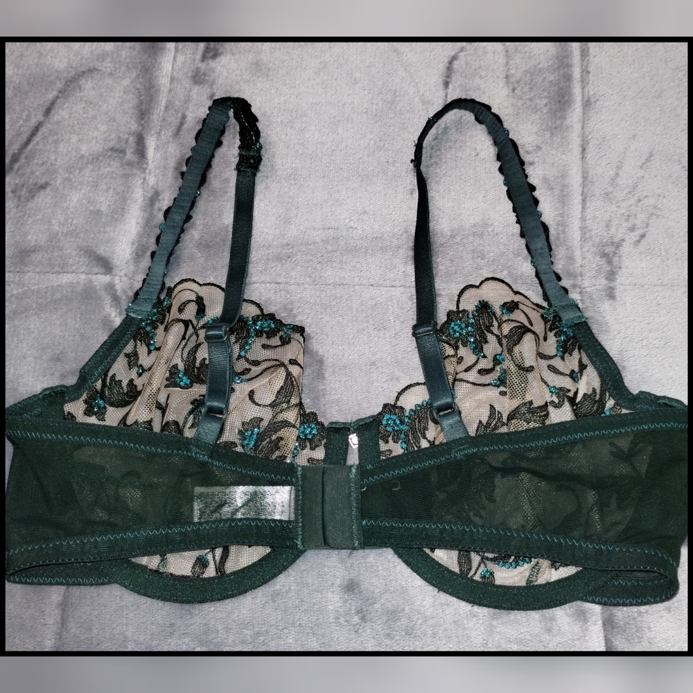 Wacoal Dramatic Interlude Underwire Lace Bra 34d … - image 6